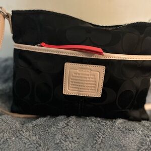 Coach Legacy Weekend Signature Nylon Crossbody Bag